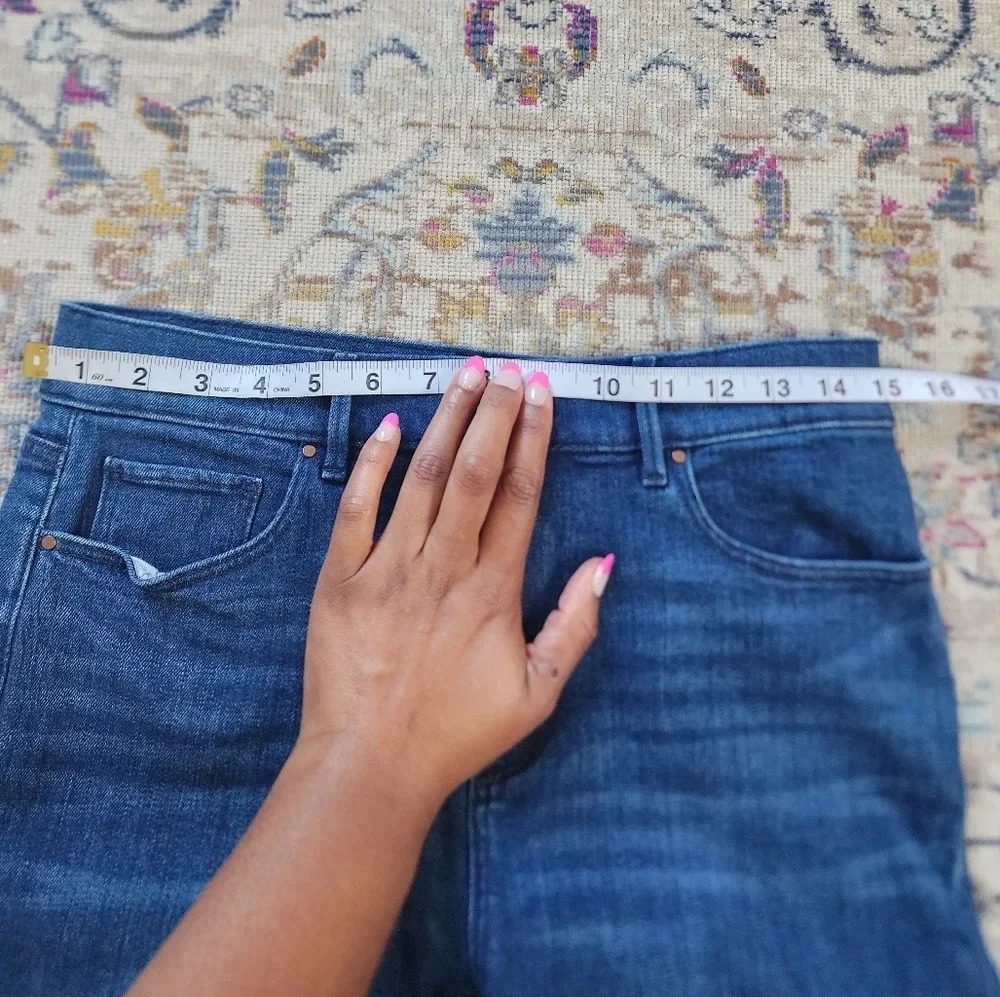 Ann Taylor Factor Denim Skinny Medium Denim Jeans Pants, sz 6